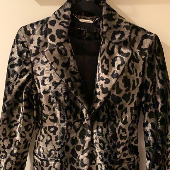 Karen Millen Ultimate Leopard Coat Sz 6 US, EU 38 - Picture 2 of 11